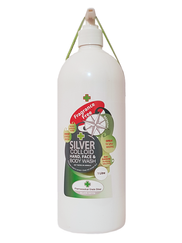 Silver Health Silver Colloid Face & Body Wash (fragrance free) 1L
